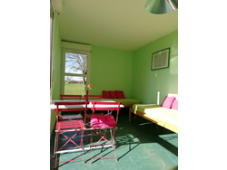 Chambre 2 lits gîte la Ferme des Dames